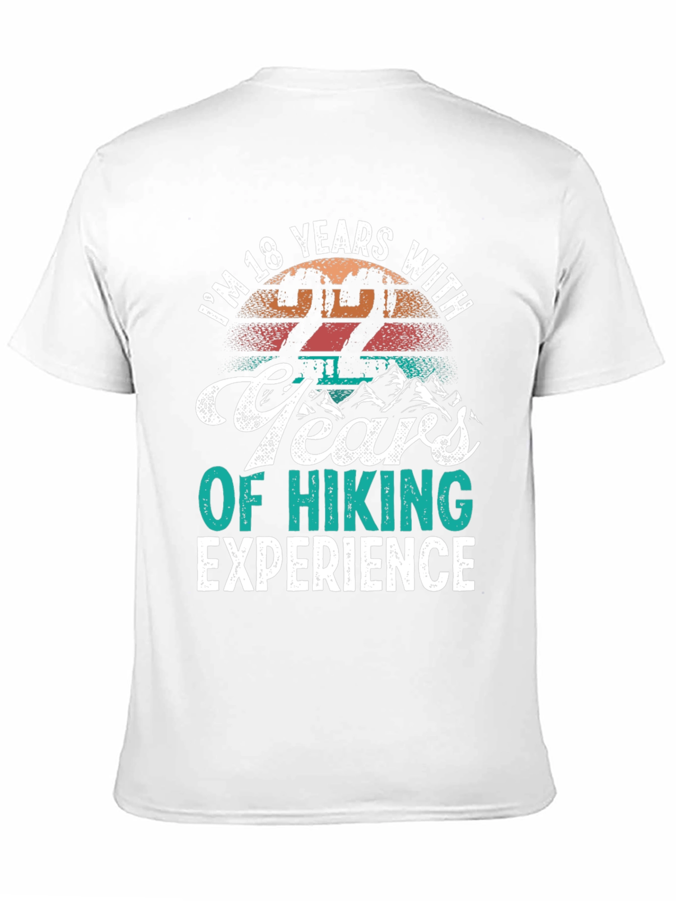 Funny Hiking T-Shirt - 22 Years Experience