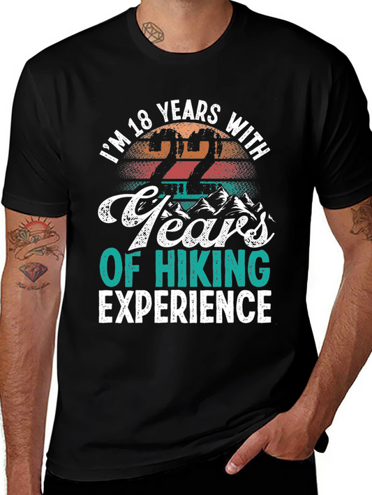 Funny Hiking T-Shirt - 22 Years Experience