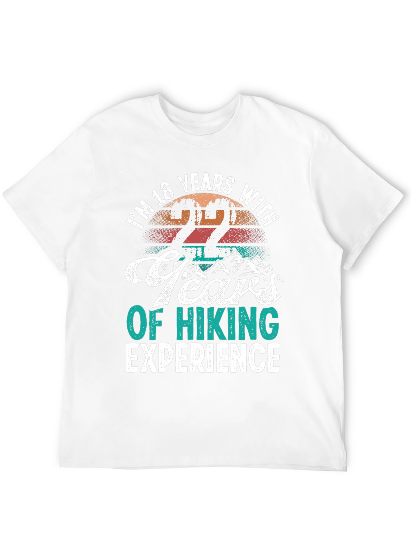 Funny Hiking T-Shirt - 22 Years Experience