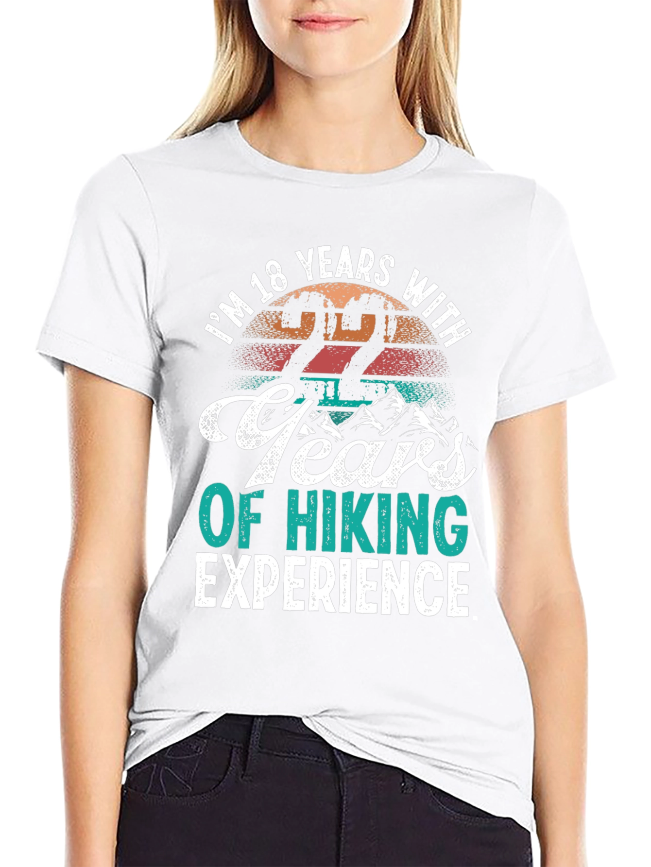 Funny Hiking T-Shirt - 22 Years Experience