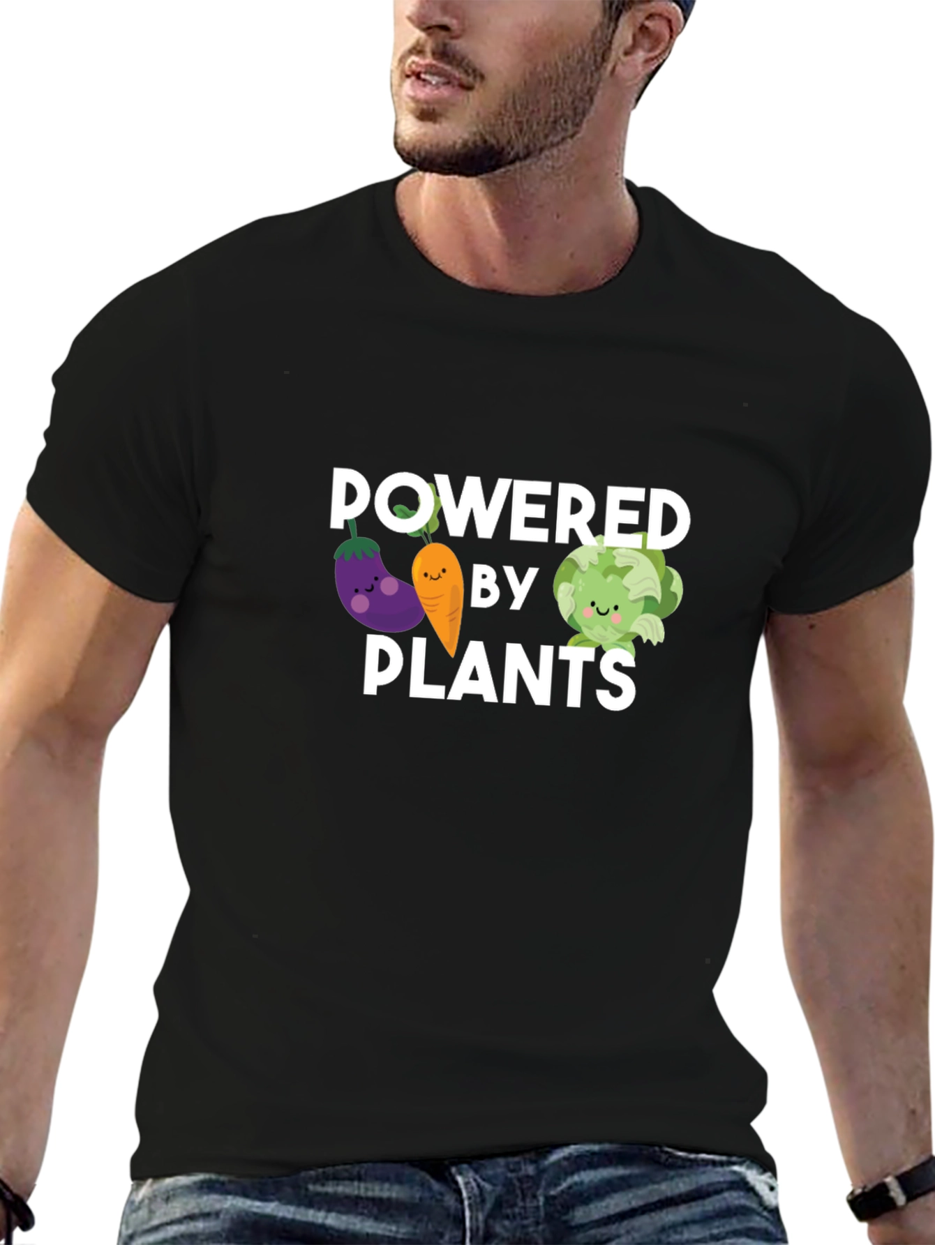Powered by Plants T-Shirt - Vegan Lifestyle Tee