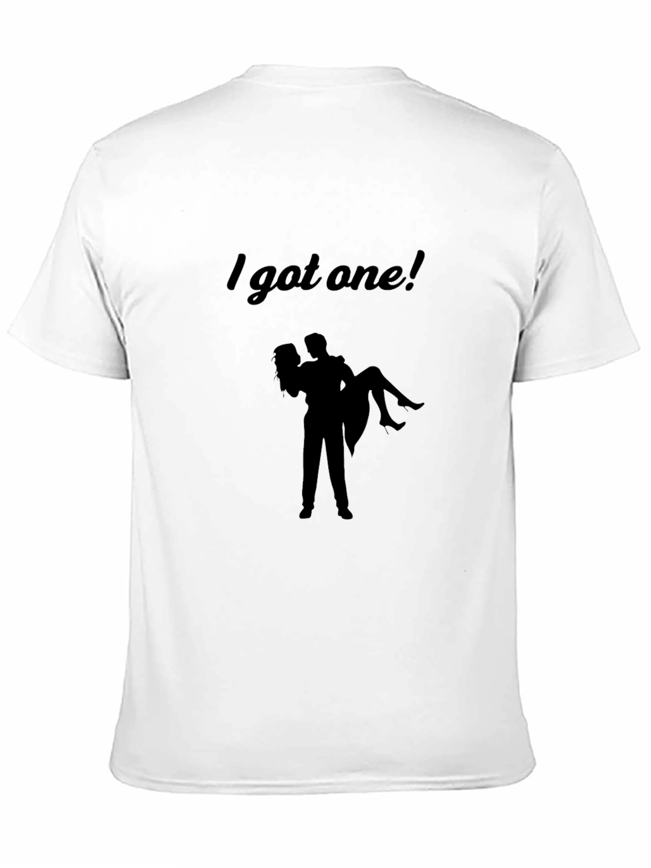 I Got One! Black Graphic Tee - Novelty Design