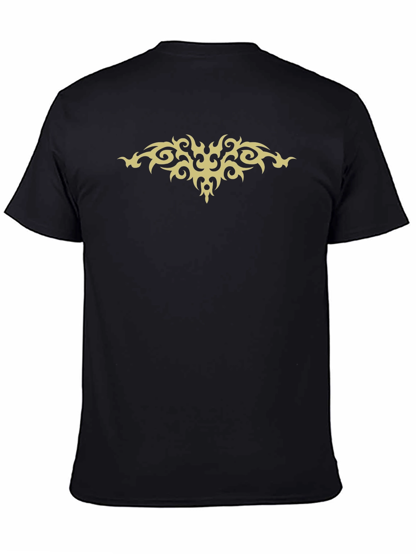 Tribal Style Graphic Tee - Black