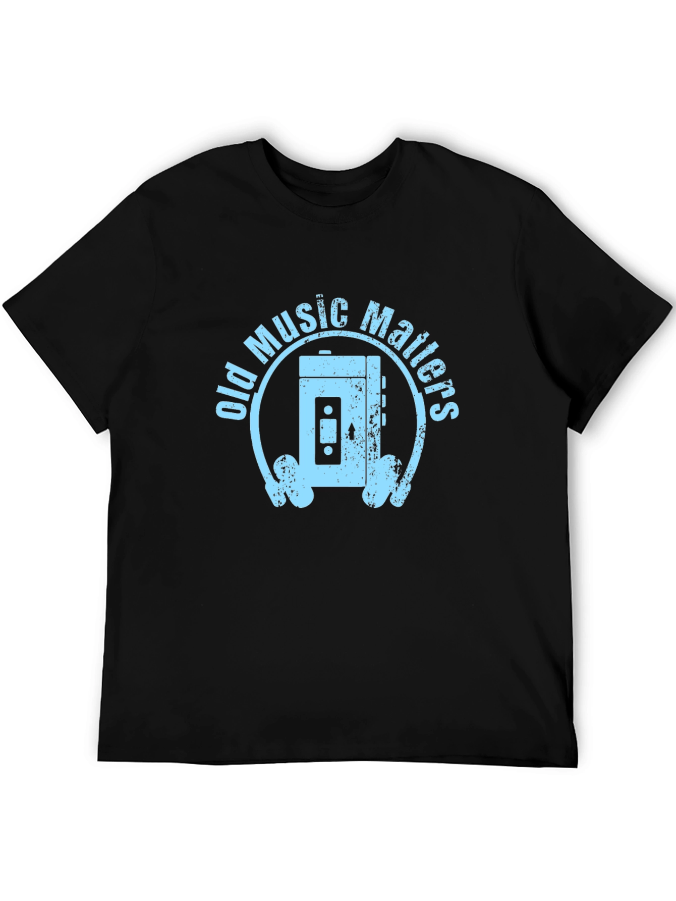 Old Music Matters T-Shirt - Retro Cassette Player Design