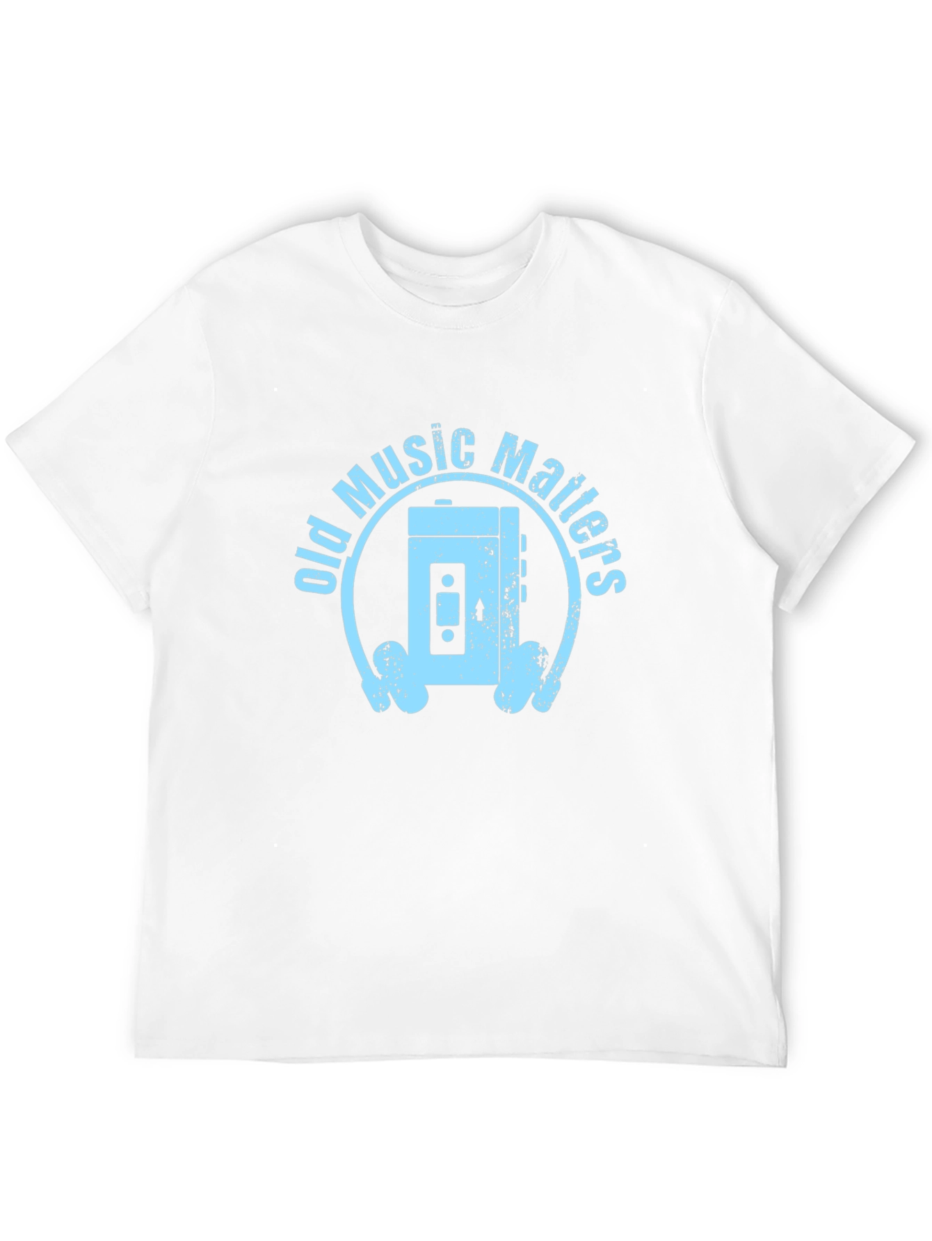 Old Music Matters T-Shirt - Retro Cassette Player Design
