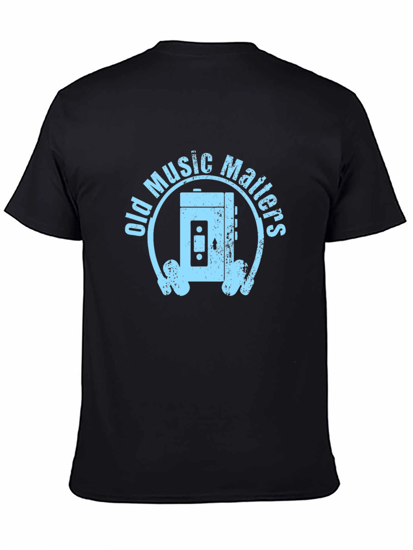Old Music Matters T-Shirt - Retro Cassette Player Design