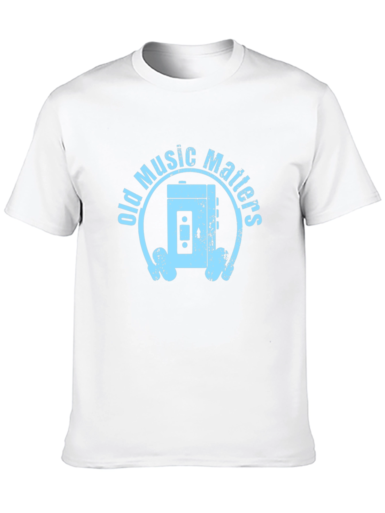 Old Music Matters T-Shirt - Retro Cassette Player Design