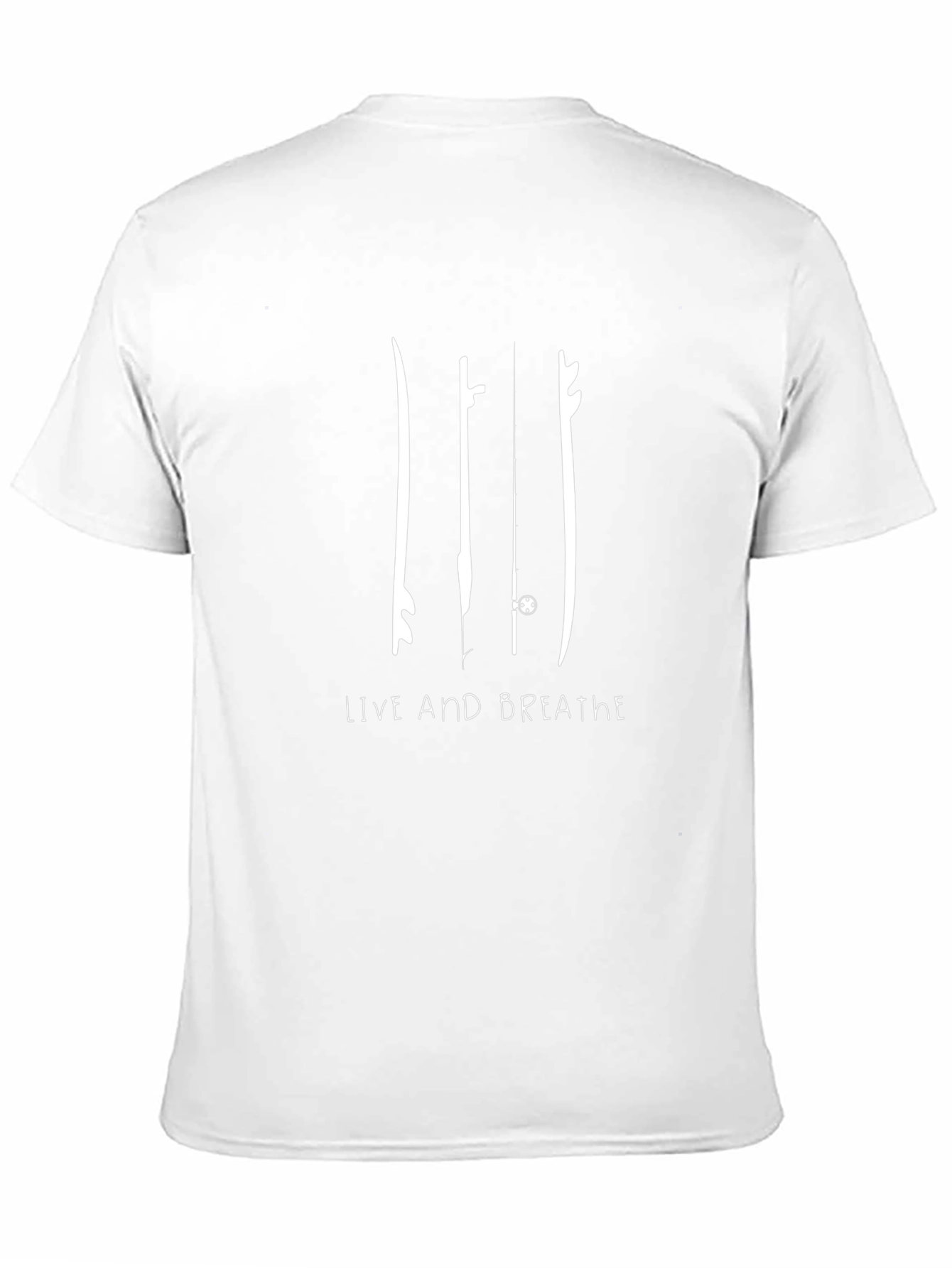 Surfboard Graphic T-Shirt - Live and Breathe