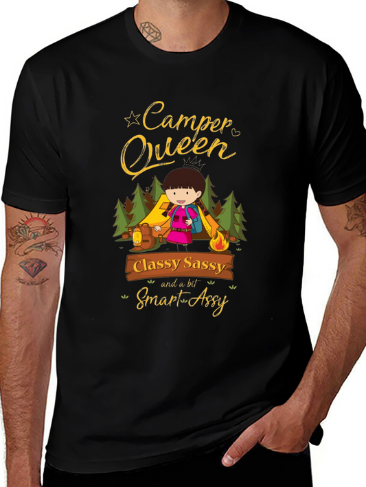 Camper Queen Graphic T-Shirt - Classy Sassy & Smart Assy