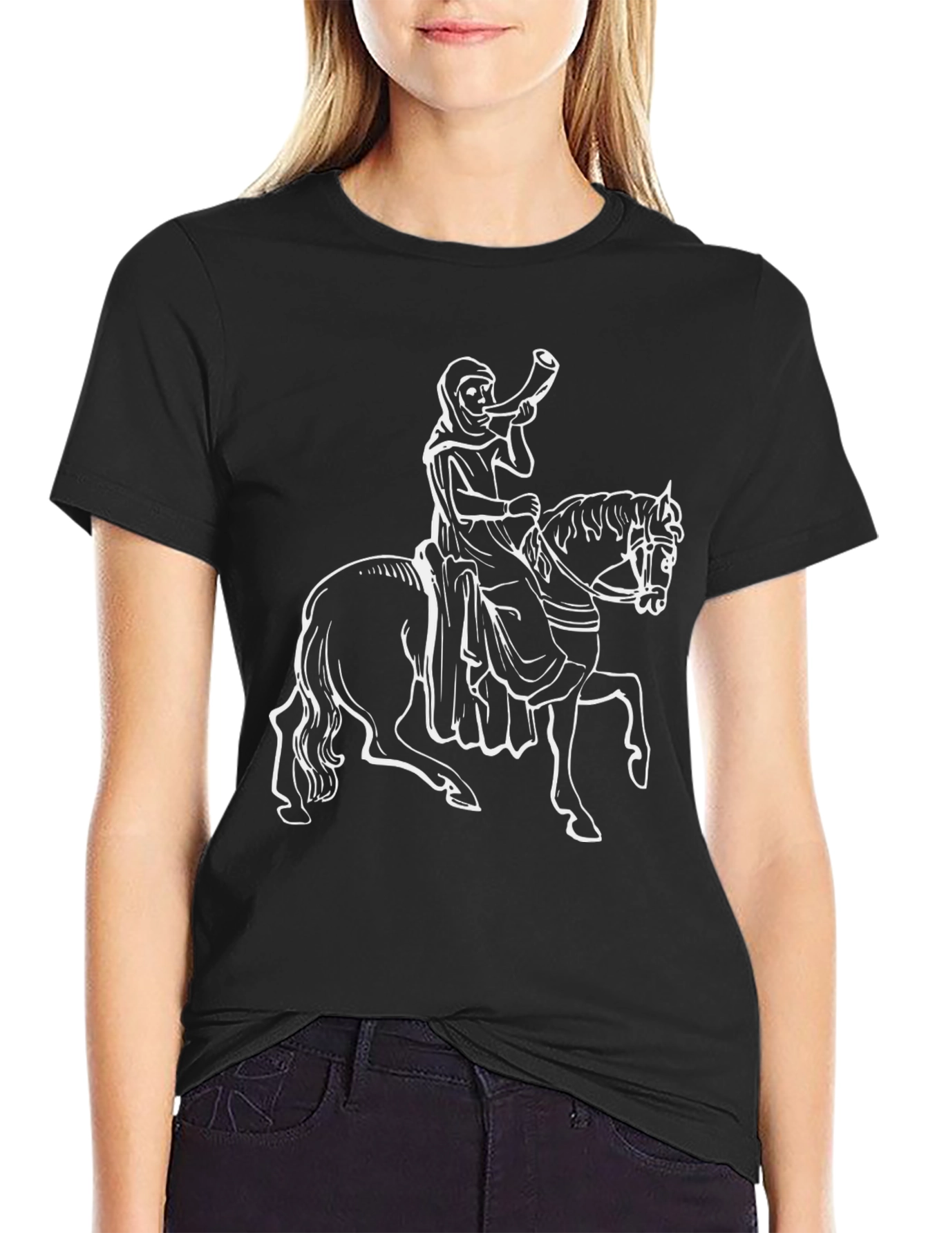 Medieval Trumpeter T-Shirt - Black