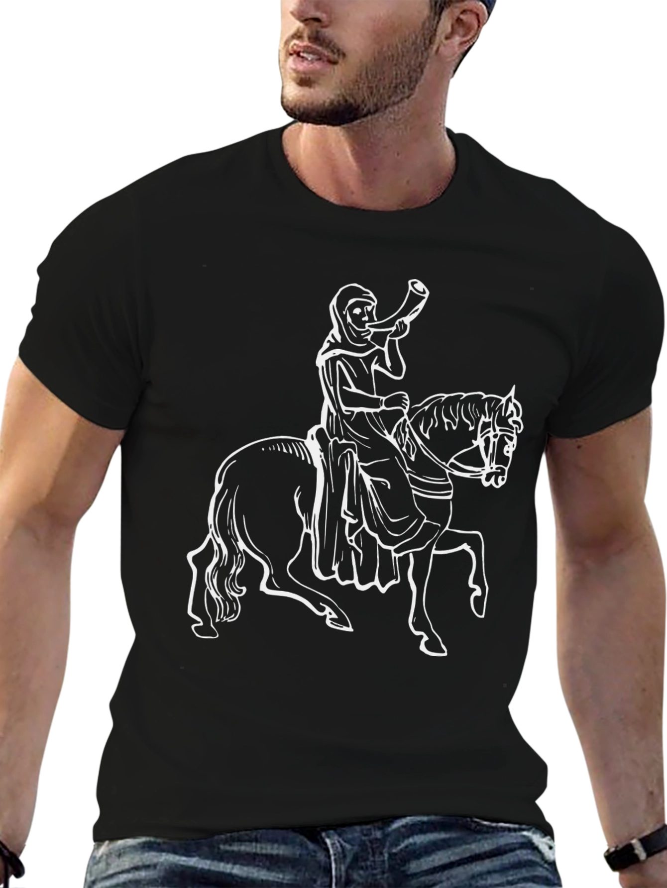 Medieval Trumpeter T-Shirt - Black