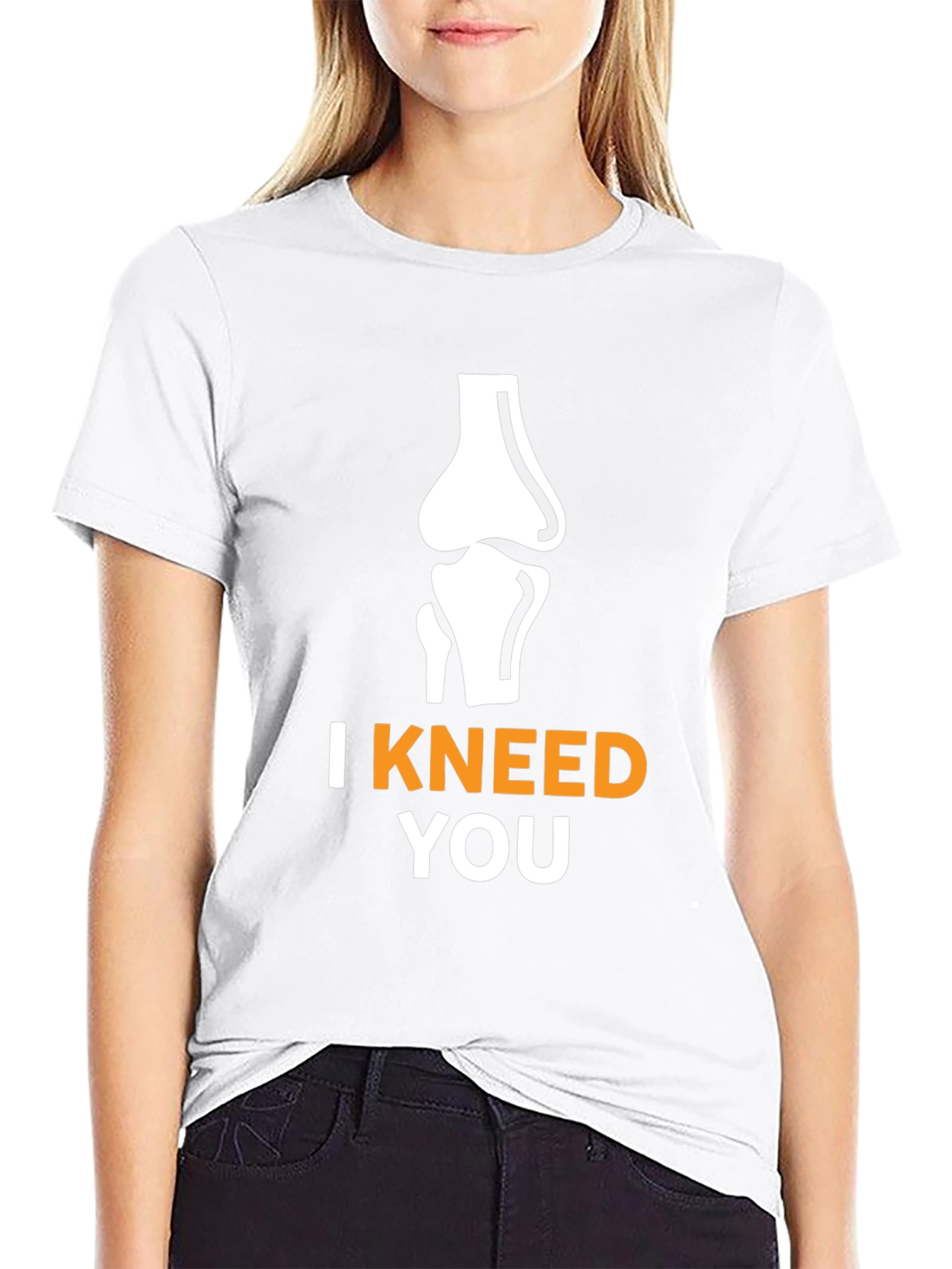I Kneed You Funny Anatomy Pun Black T-Shirt