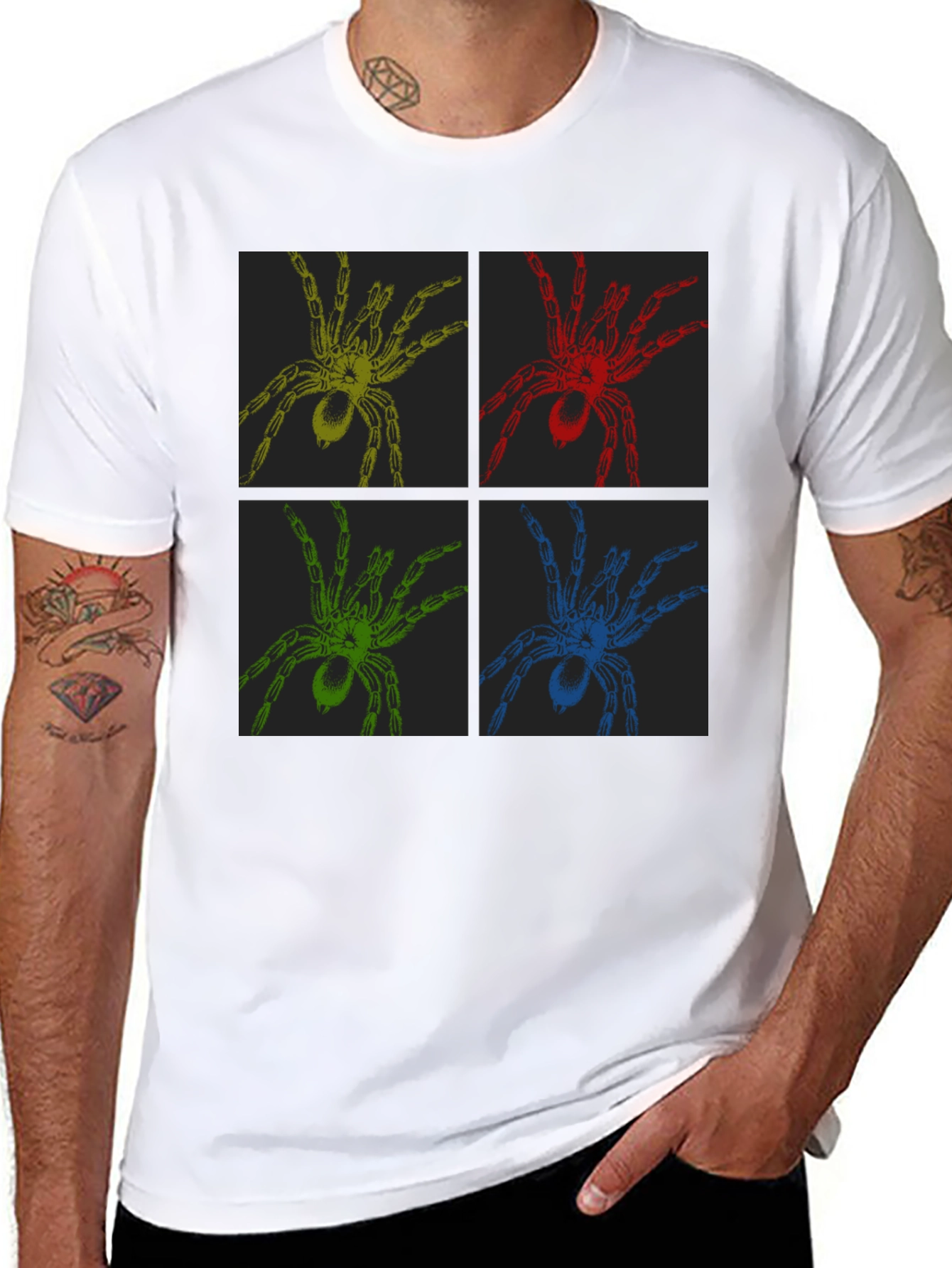 Spider Pop Art T-Shirt - Bold Graphic Tee