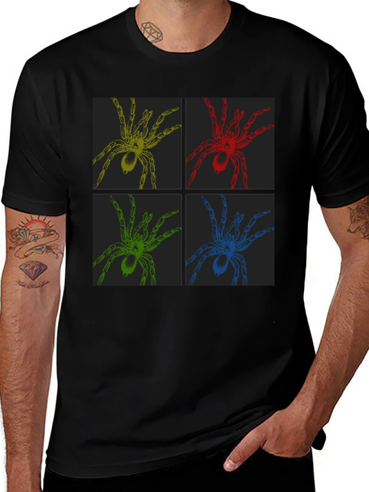 Spider Pop Art T-Shirt - Bold Graphic Tee