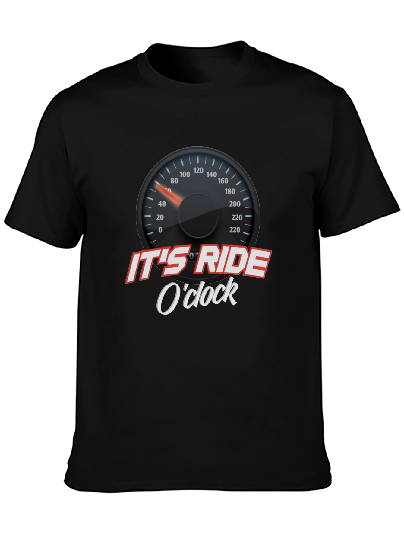 Its Ride OClock T-Shirt - Black