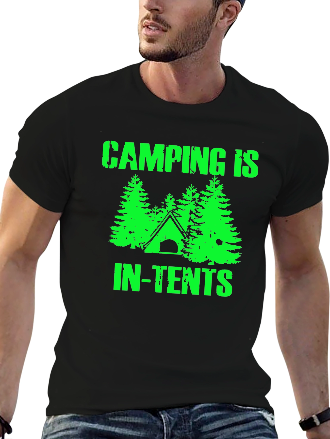 Camping In-Tents Graphic T-Shirt