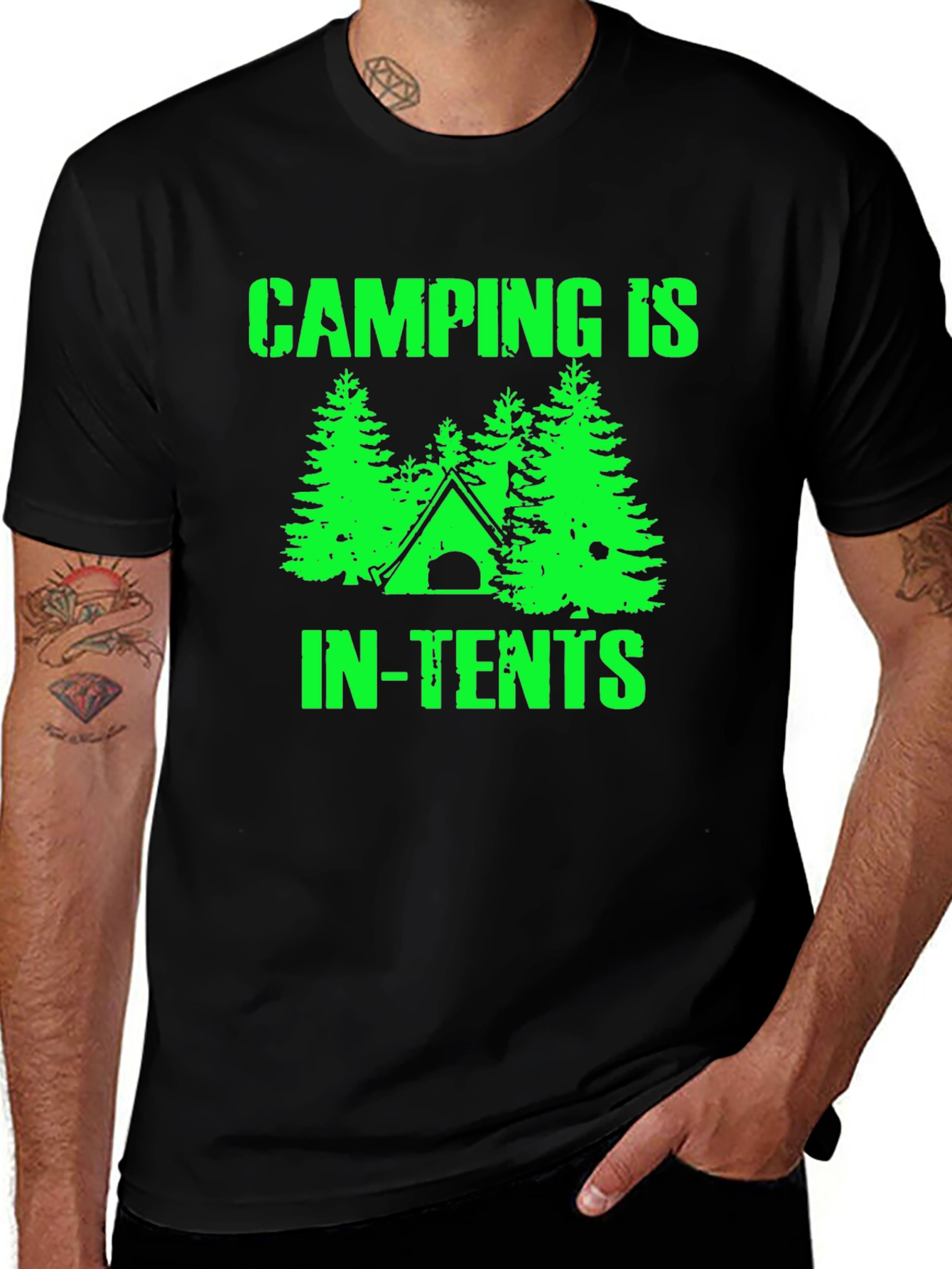 Camping In-Tents Graphic T-Shirt