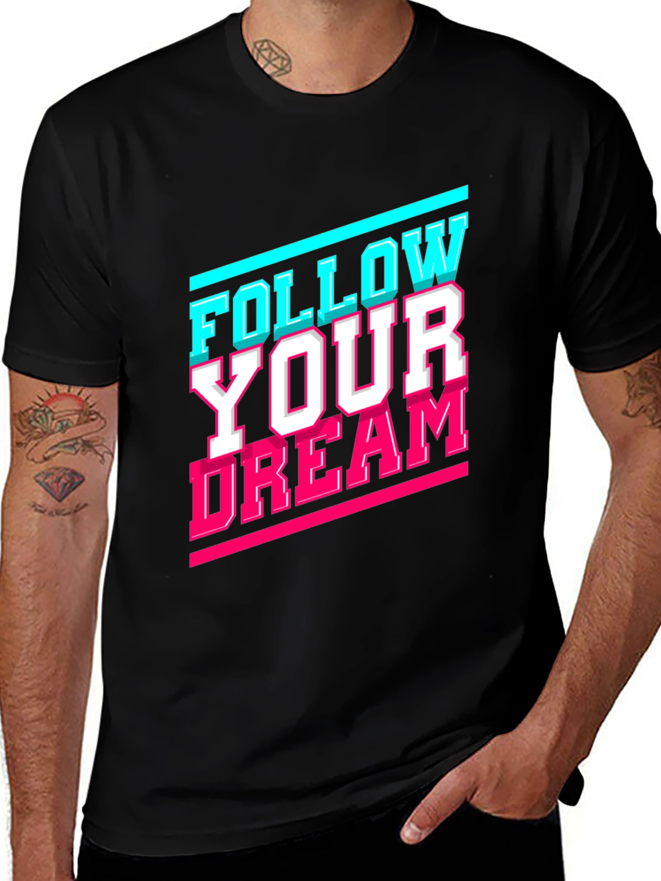 Follow Your Dream Graphic Tee - Stylish Cotton T-Shirt