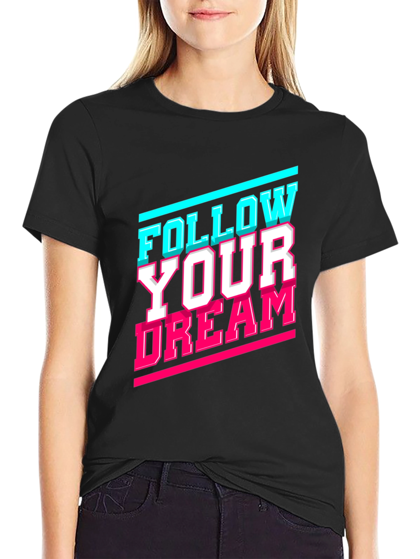Follow Your Dream Graphic Tee - Stylish Cotton T-Shirt