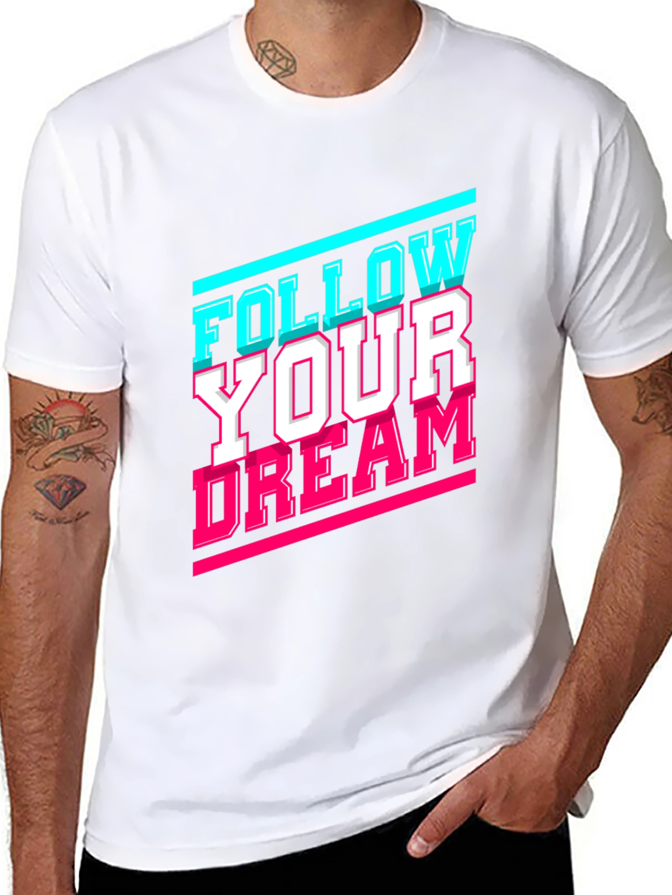Follow Your Dream Graphic Tee - Stylish Cotton T-Shirt