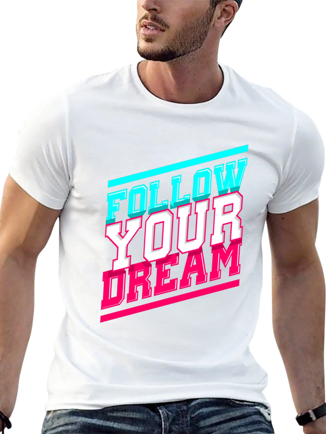 Follow Your Dream Graphic Tee - Stylish Cotton T-Shirt