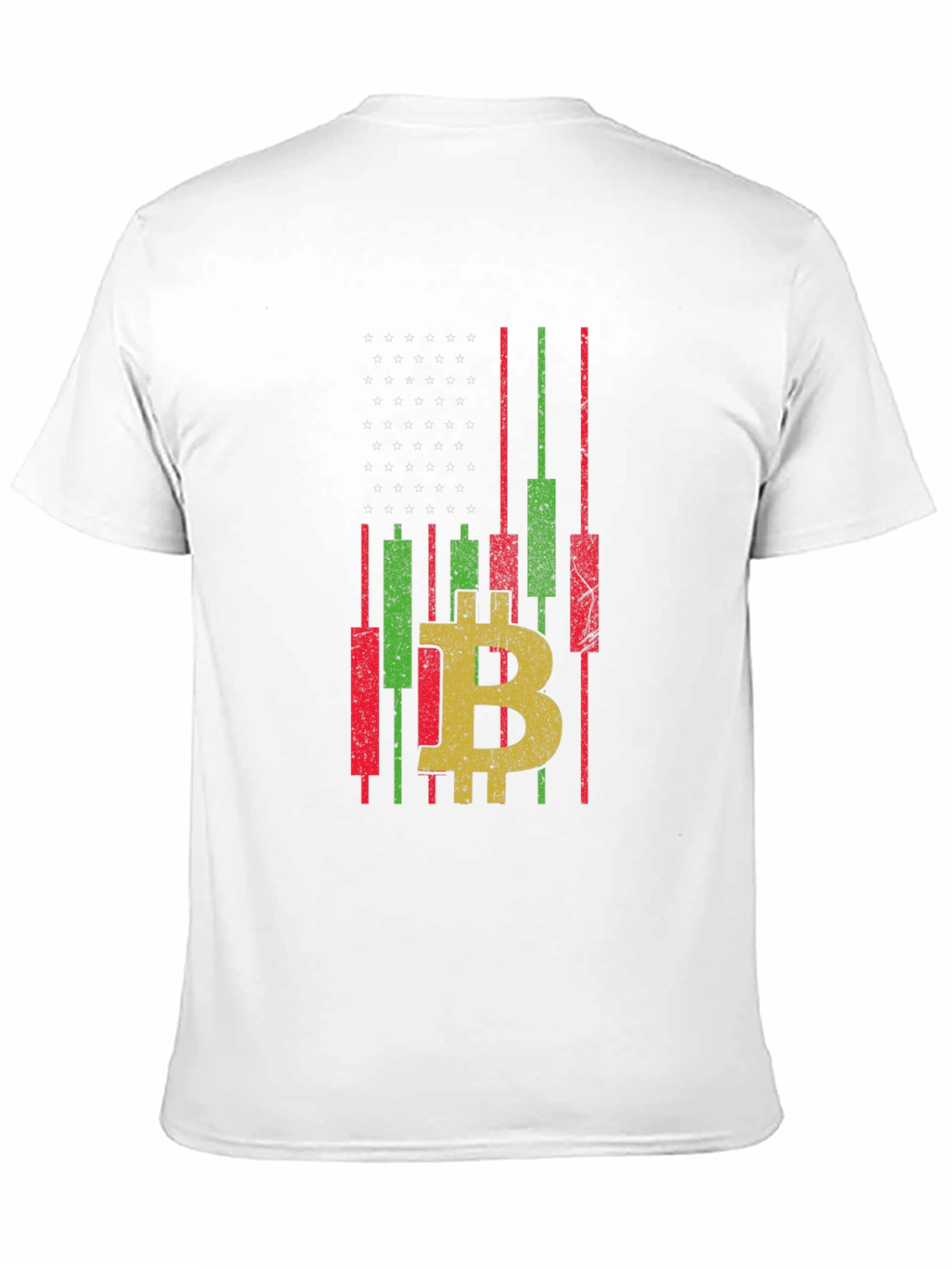 Bitcoin American Flag Graphic T-Shirt