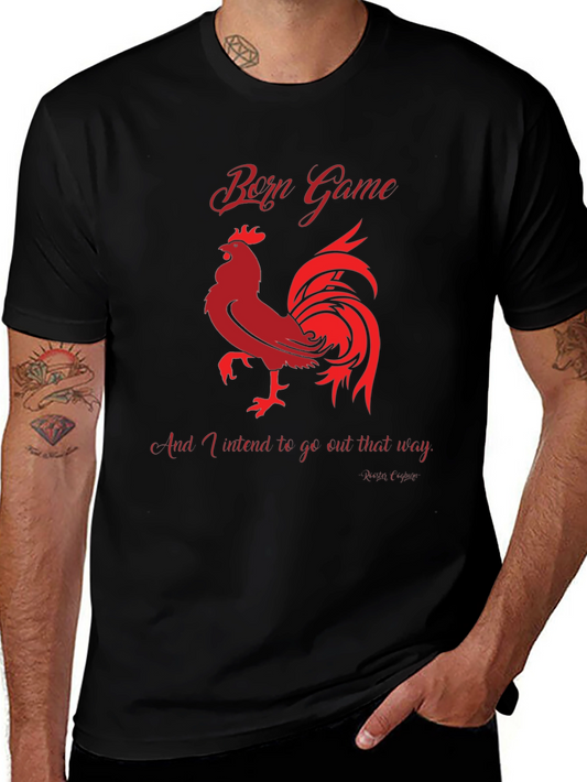 Born Game Rooster Graphic Tee - Black