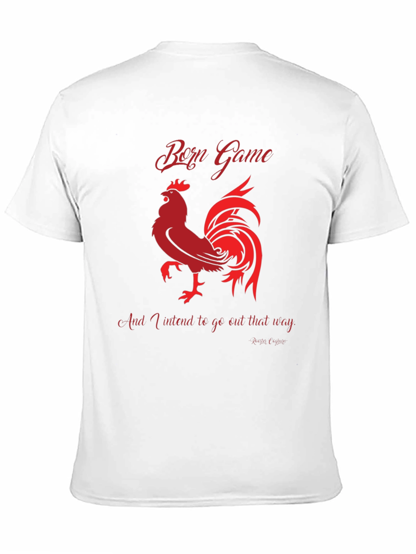 Born Game Rooster Graphic Tee - Black