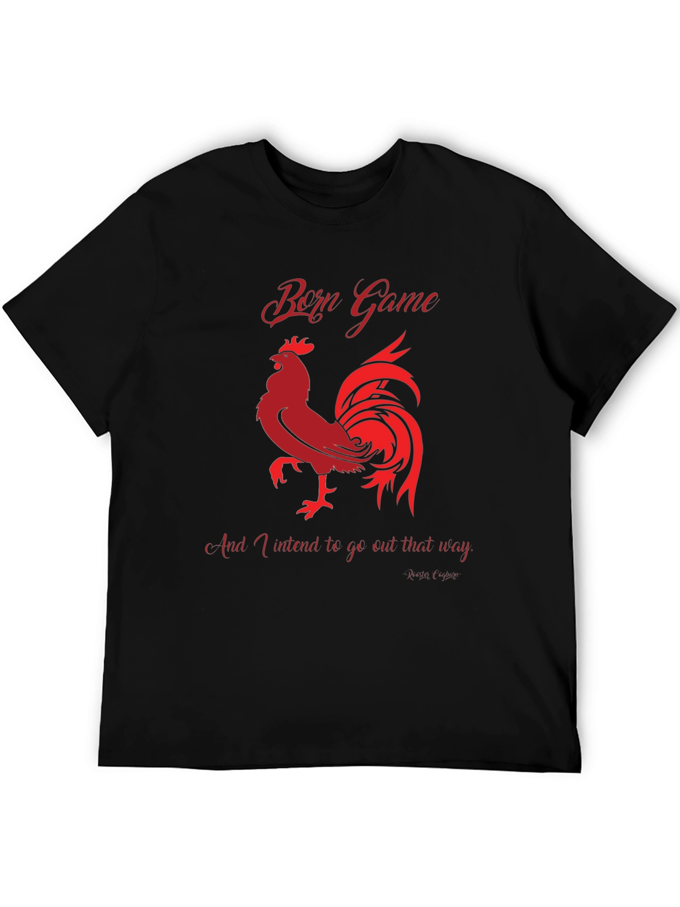 Born Game Rooster Graphic Tee - Black