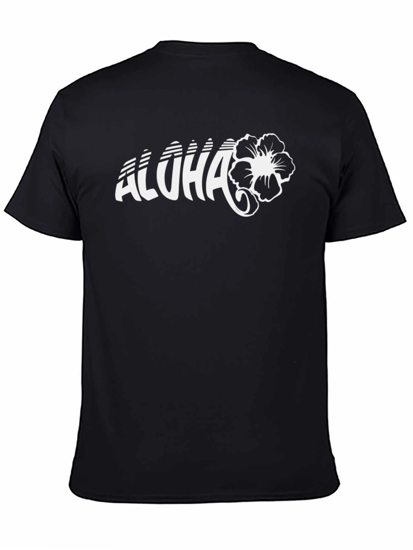 Aloha Floral Graphic Tee - Black
