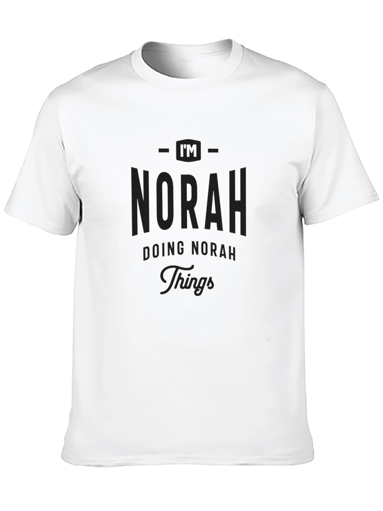 Im Norah Doing Norah Things Black T-Shirt