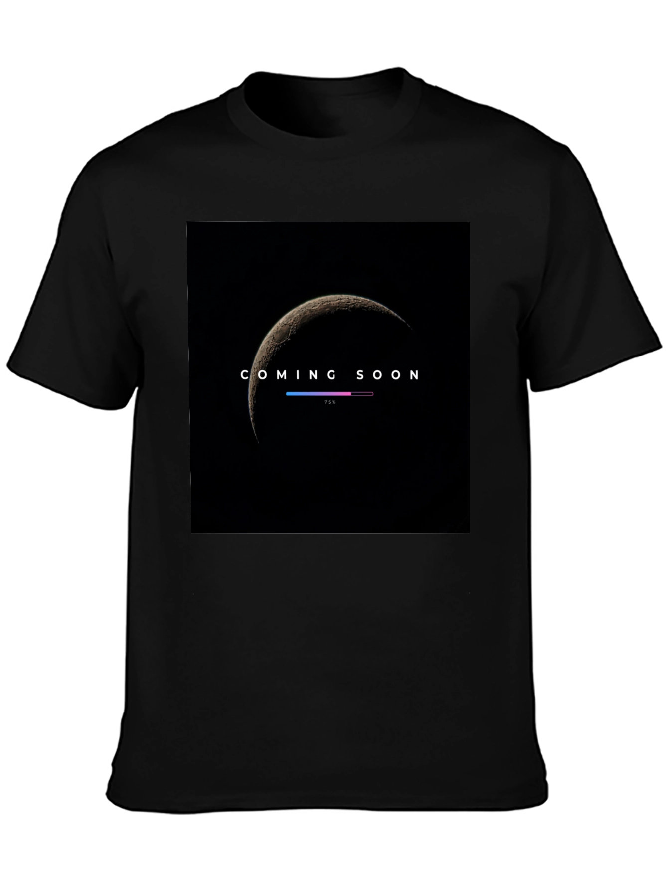 Coming Soon Moon Phase Graphic Tee - Black