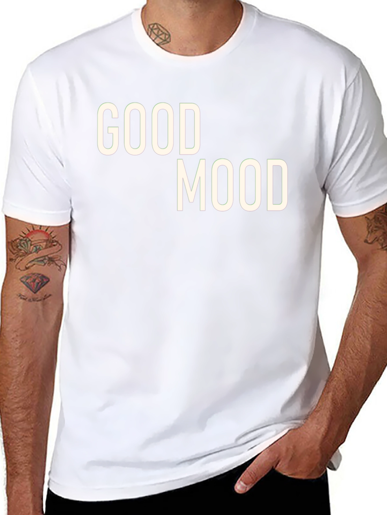 Good Mood Black Graphic Tee - Stylish & Comfy