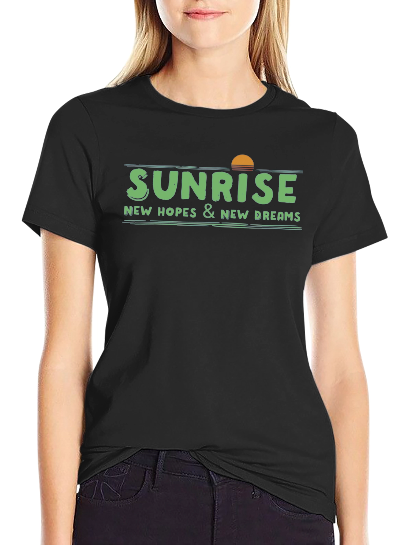 Sunrise New Hopes Graphic Tee - Black