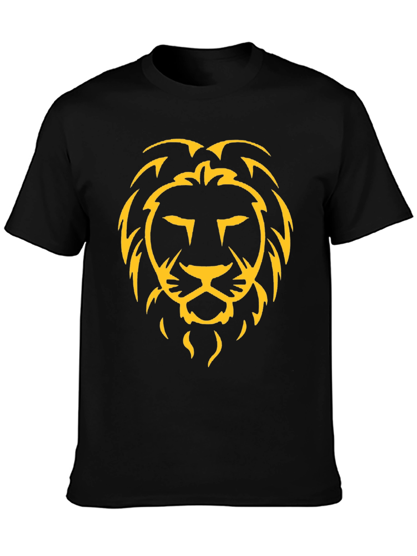 Lion Graphic Tee - Bold Black T-Shirt