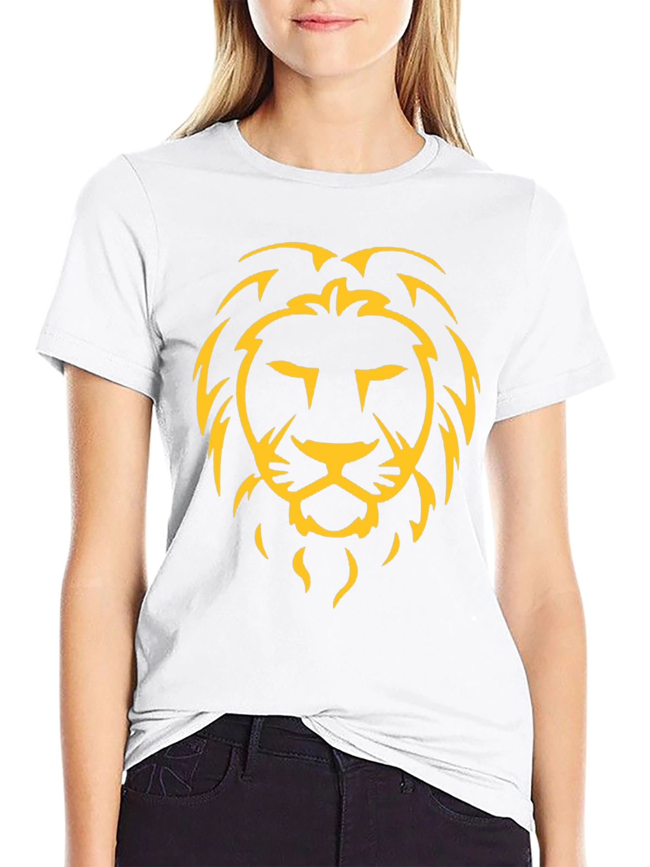 Lion Graphic Tee - Bold Black T-Shirt