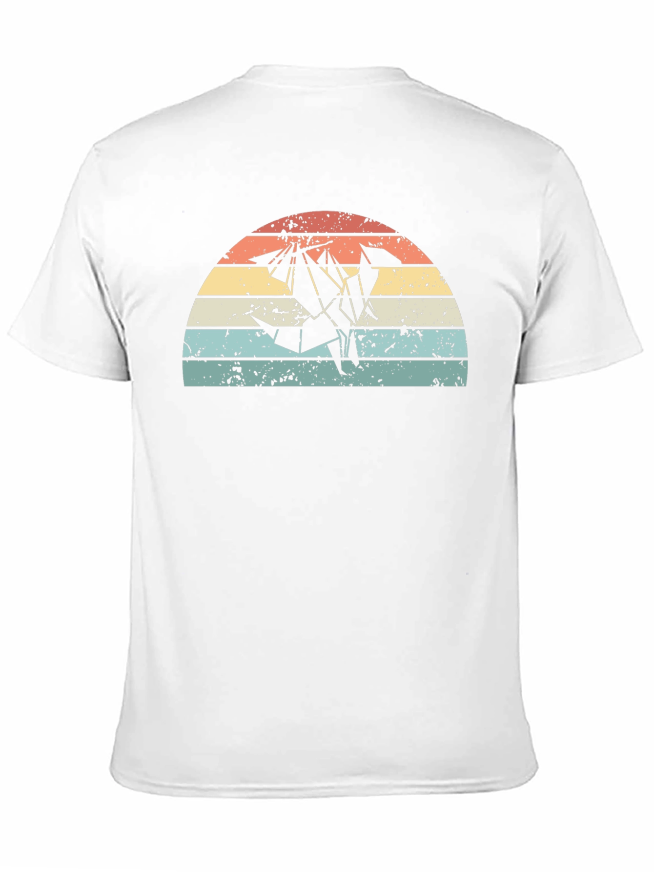 Retro Origami Dragon Graphic T-Shirt