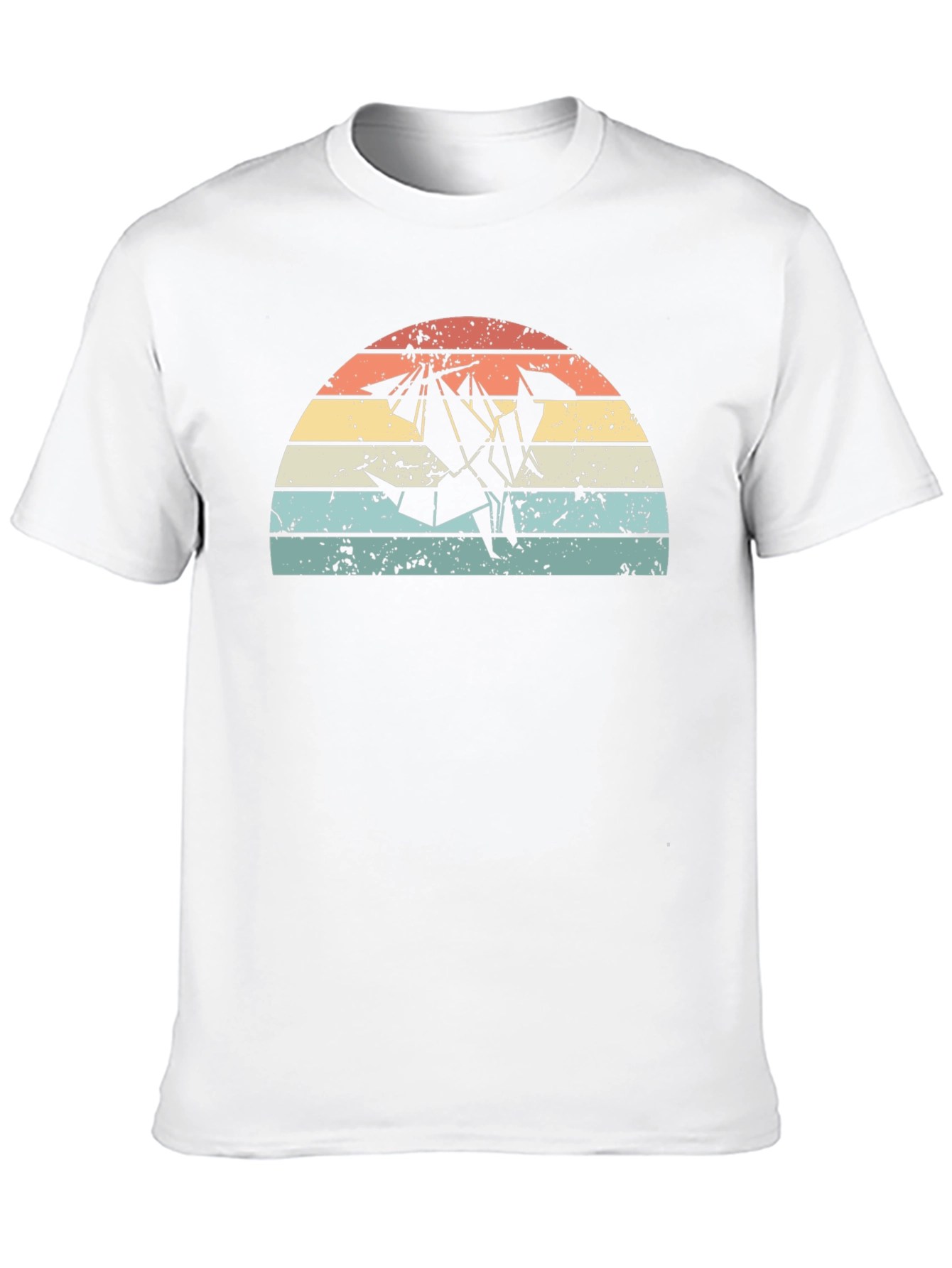 Retro Origami Dragon Graphic T-Shirt