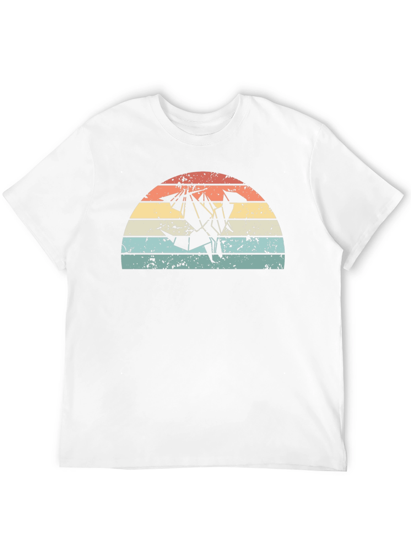 Retro Origami Dragon Graphic T-Shirt