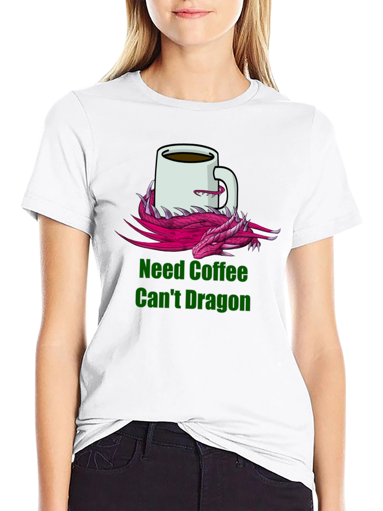 Need Coffee Cant Dragon T-Shirt