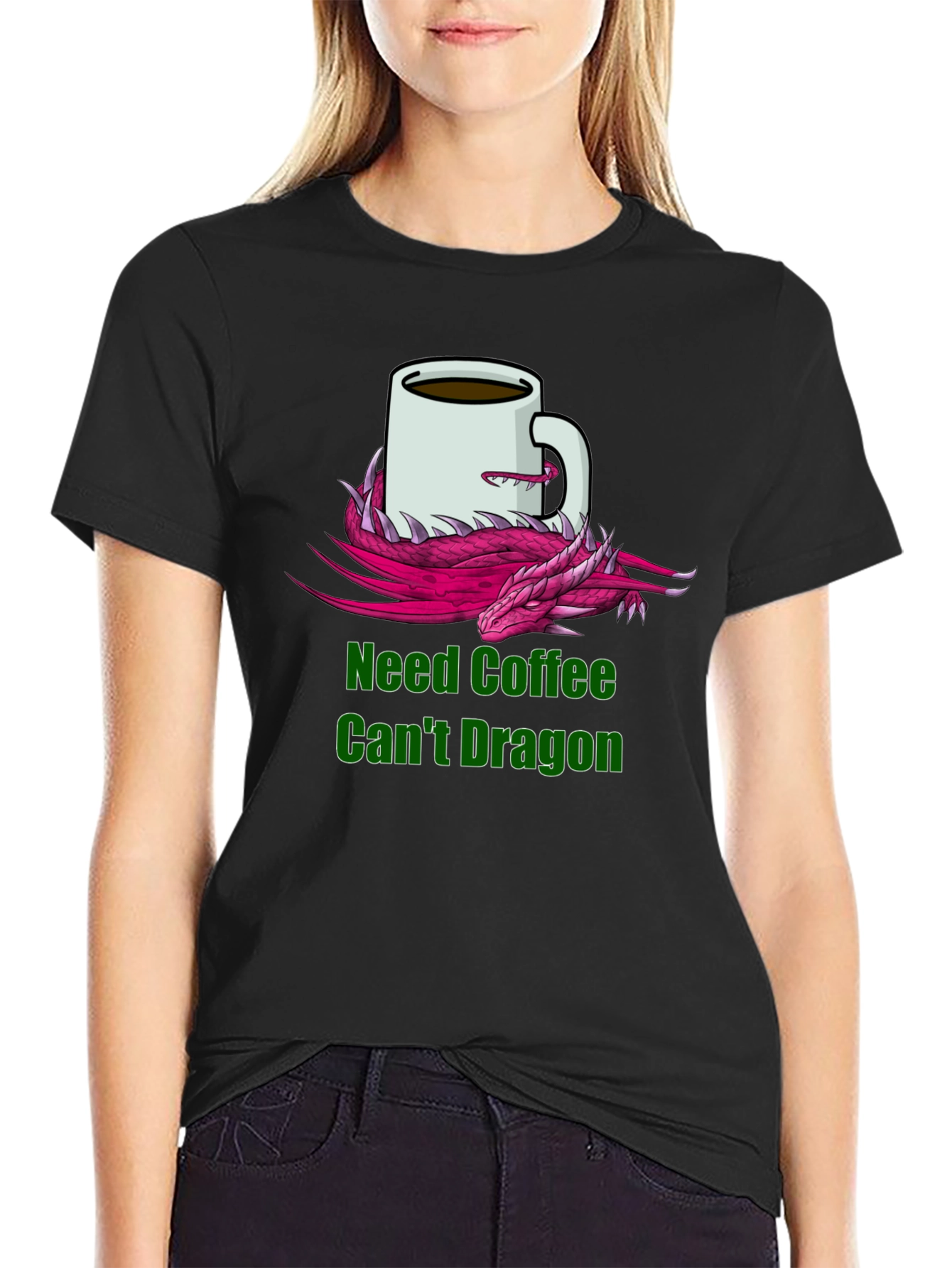 Need Coffee Cant Dragon T-Shirt