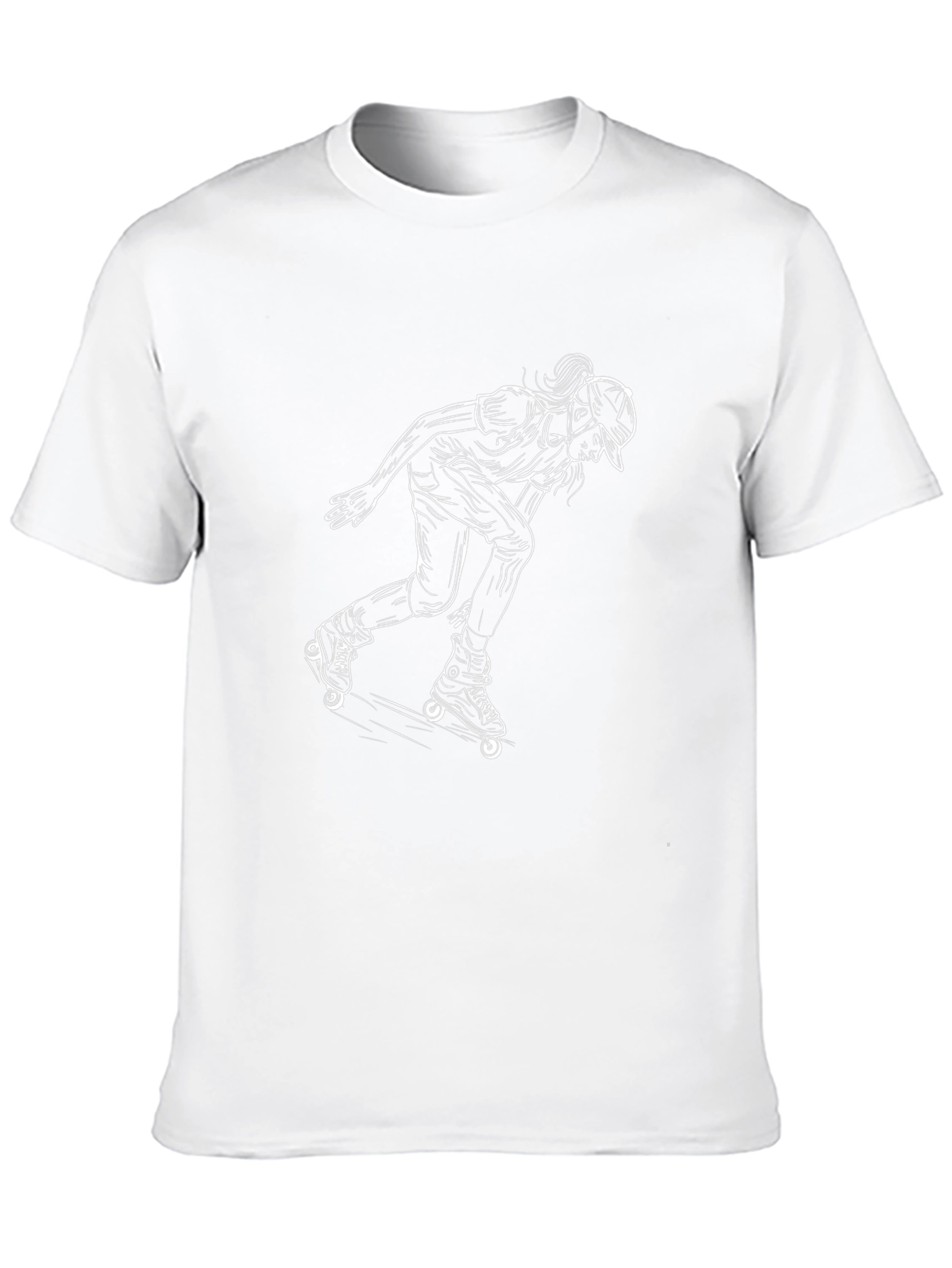 Black Roller Skating Graphic Tee