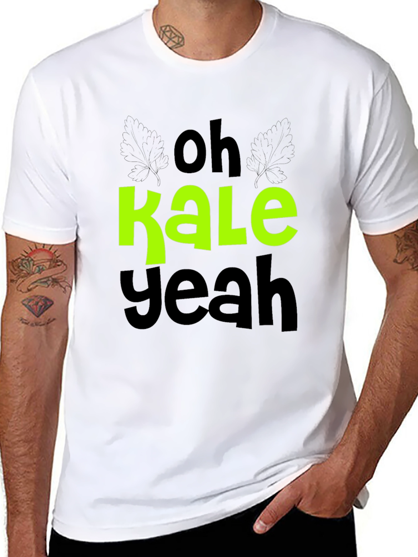 Oh Kale Yeah T-Shirt - Vegan Humor Tee