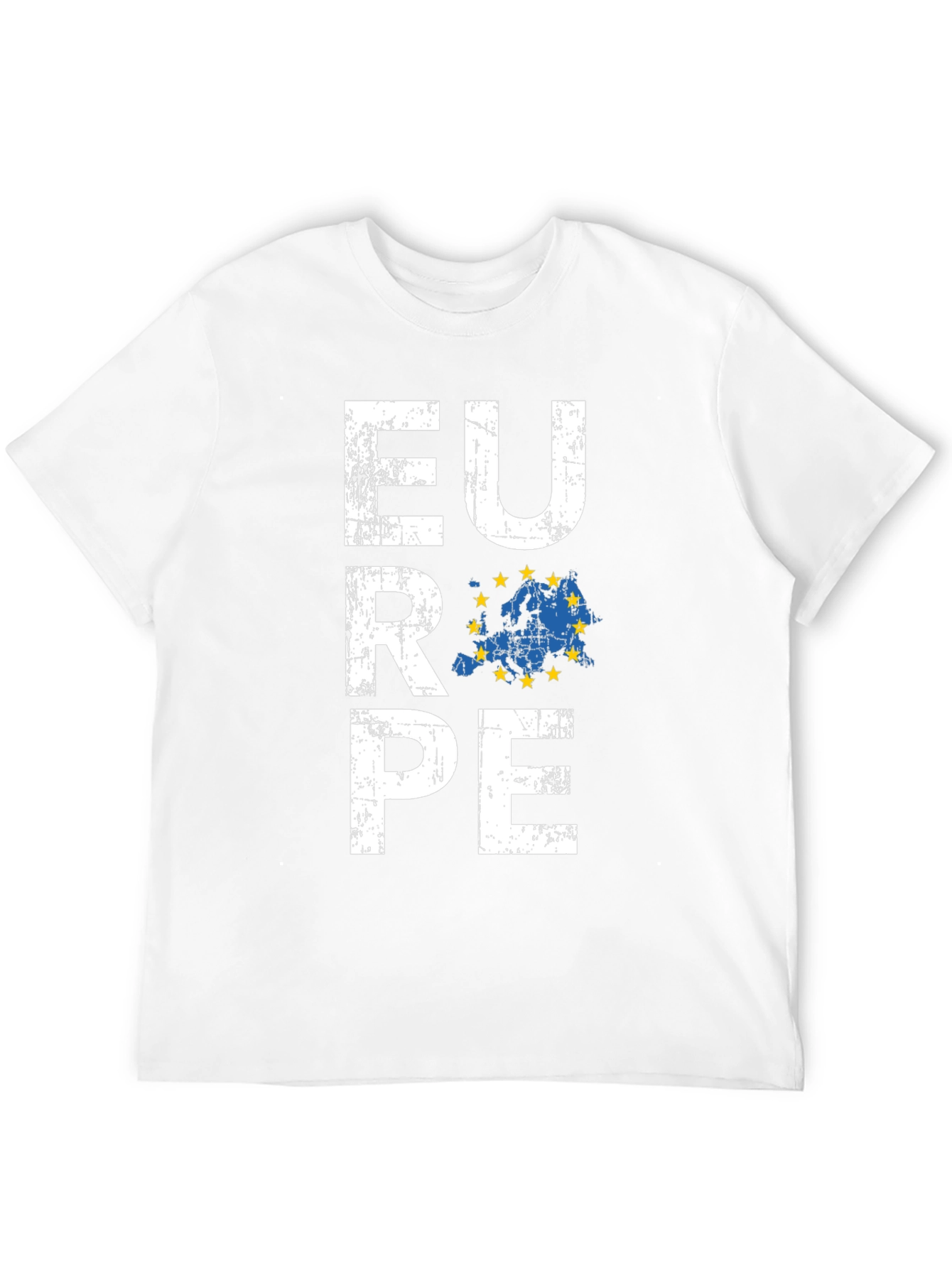 Europe Map Graphic Tee - Black Unisex T-Shirt