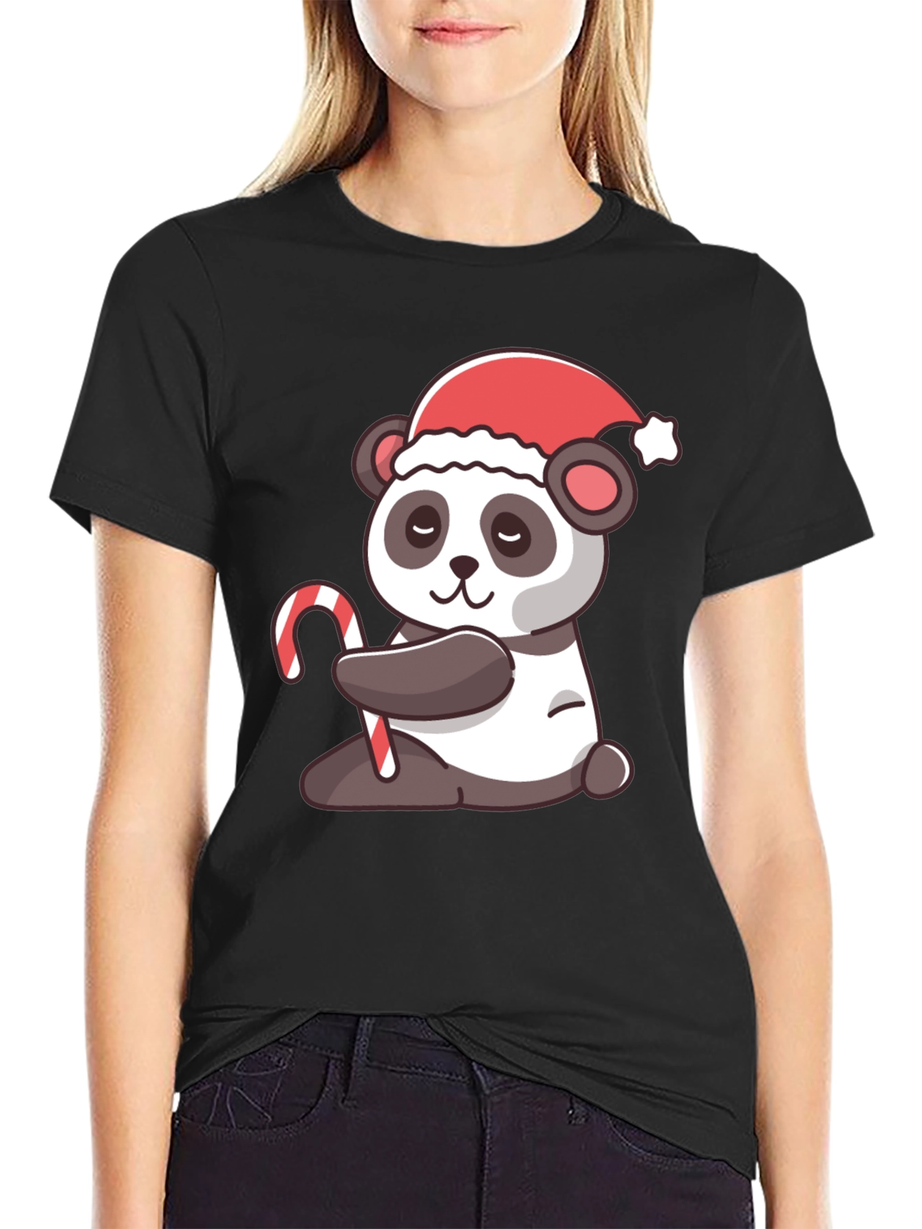 Festive Panda Christmas T-Shirt