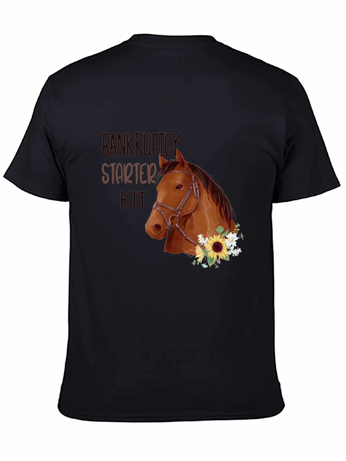 Bankruptcy Starter Kit Horse Graphic T-Shirt