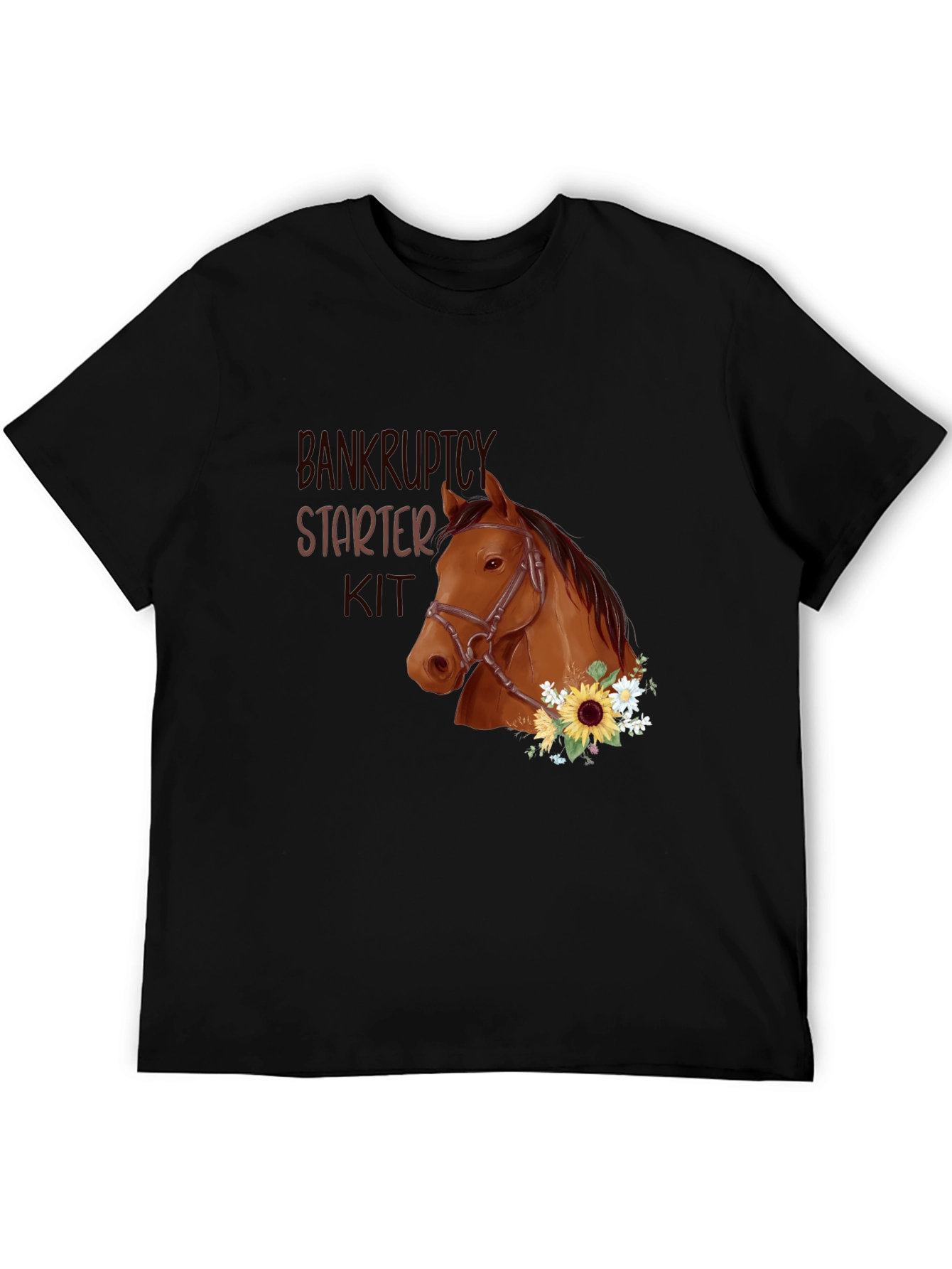 Bankruptcy Starter Kit Horse Graphic T-Shirt