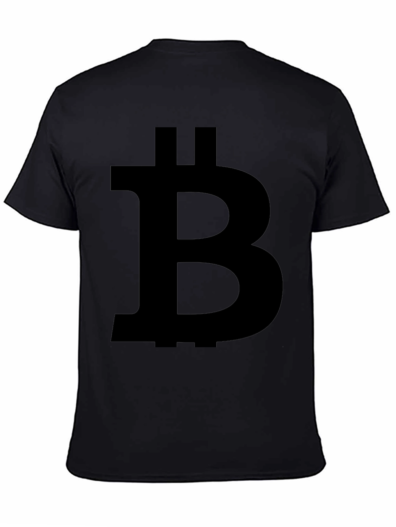 Bitcoin Symbol Black T-Shirt Crypto Currency Tee