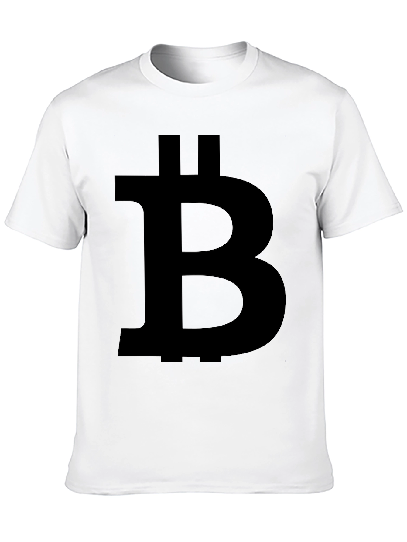 Bitcoin Symbol Black T-Shirt Crypto Currency Tee