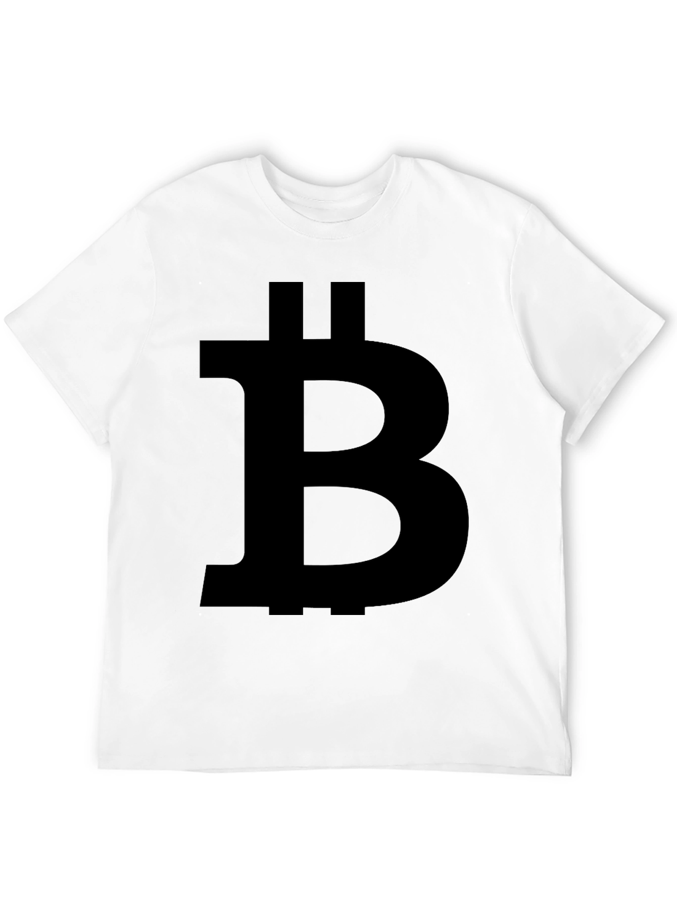 Bitcoin Symbol Black T-Shirt Crypto Currency Tee